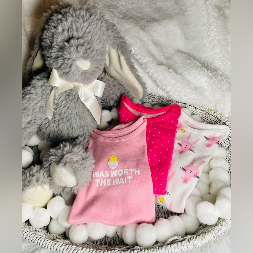 BABY GIRL EASTER ONESIE 3 PACK | 3-6 Months